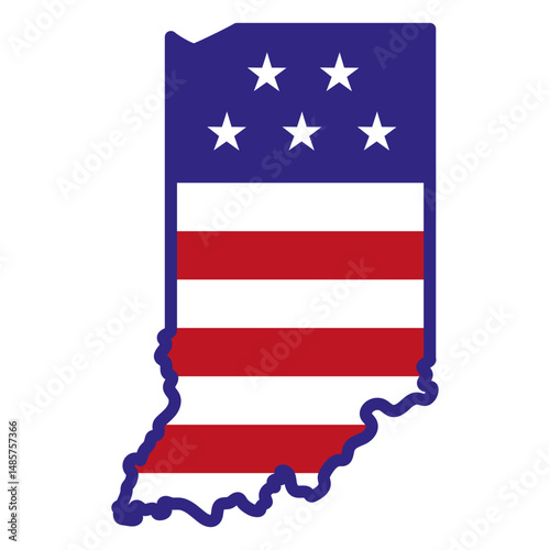 Indiana color stroke states