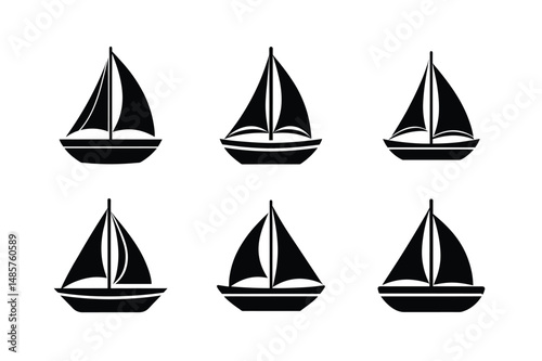 childrens cartoon sailboat graphic