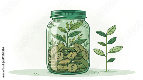 jar of green peas