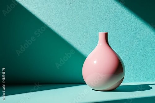 Vase still life minimalism light shadow