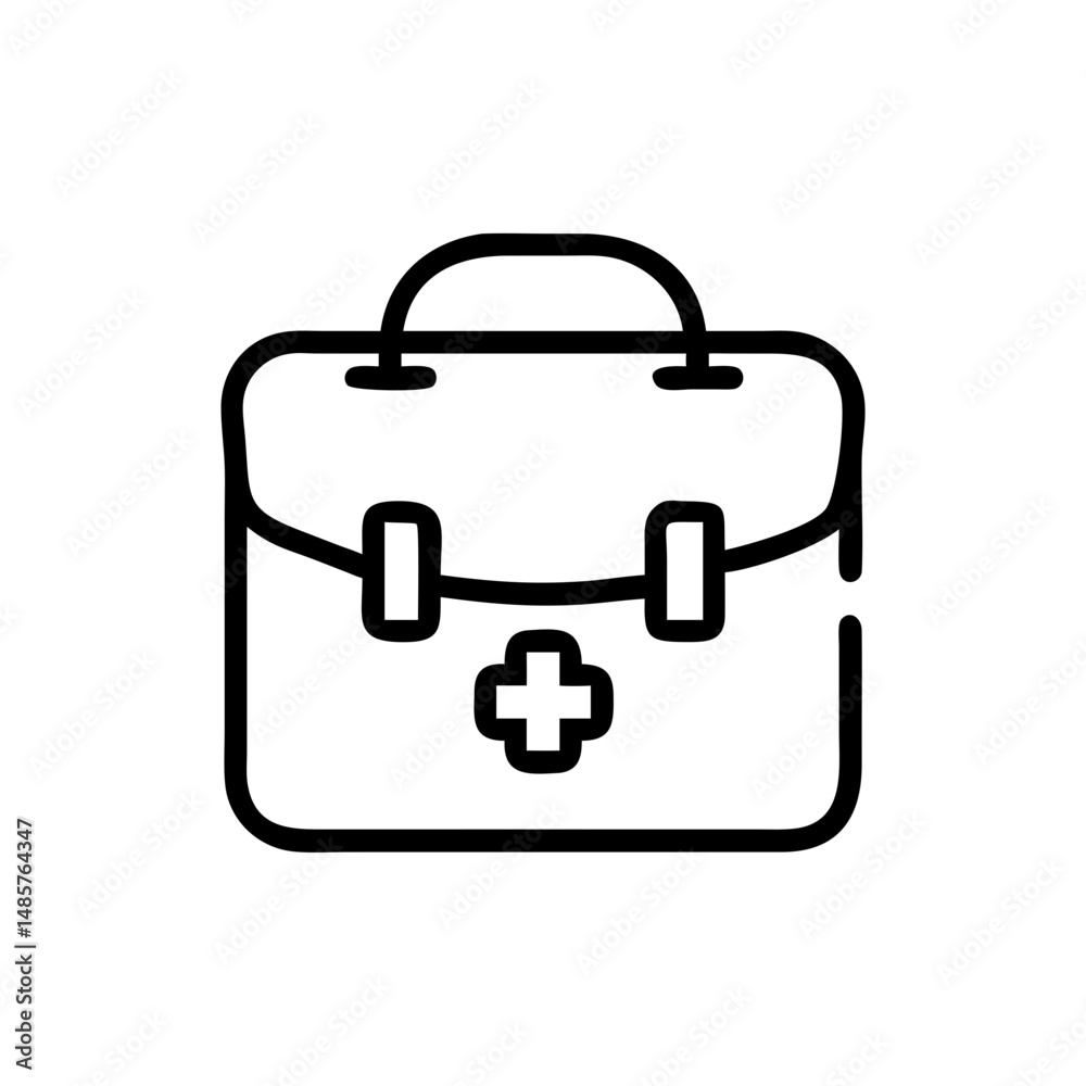 Icon of a doctorchest / first aid kit Icon of a doctorchest / first aid kit