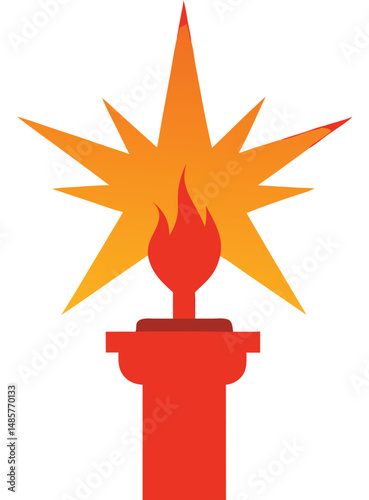 burning fire hydrant