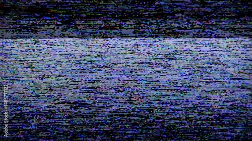 Vintage warning Rated X Adults Only videotape with video noise and static. Original explicit content warning on authentic damaged VHS tape captured with a 4k camera.