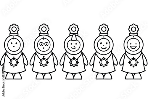 Cogs Worth Line Art Timekeeper Vision Eternal Motion