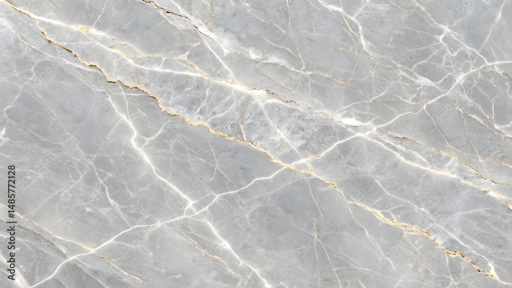 Obraz premium Gray Marble Texture: Natural Stone with Gold Veins