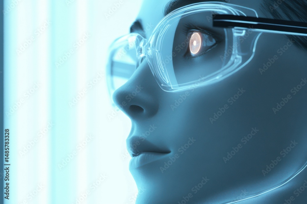 custom made wallpaper toronto digitalFuturistic Vision with Smart Glasses