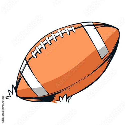 Nfl football ball illustration