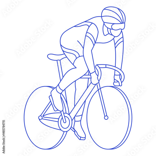 Male cyclist stroke
