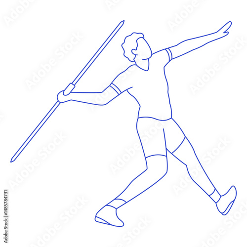 Javelin throw stroke