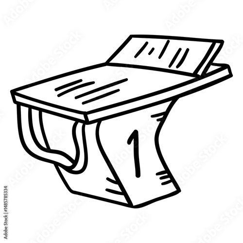Swimming pool podium stroke