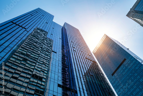 Wallpaper Mural The glass exterior wall of the skyscraper in the financial center Torontodigital.ca