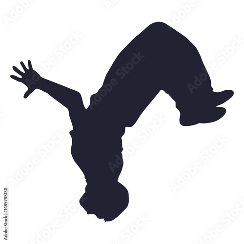 Backflip silhouette