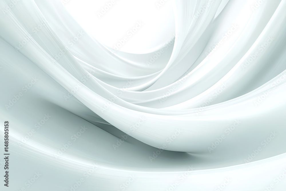 Abstract flowing curves of light gray fabric Abstract flowing curves of light gray fabric