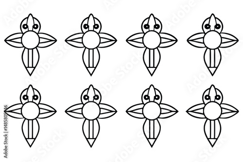 Crank Hammer Line Art Graphic