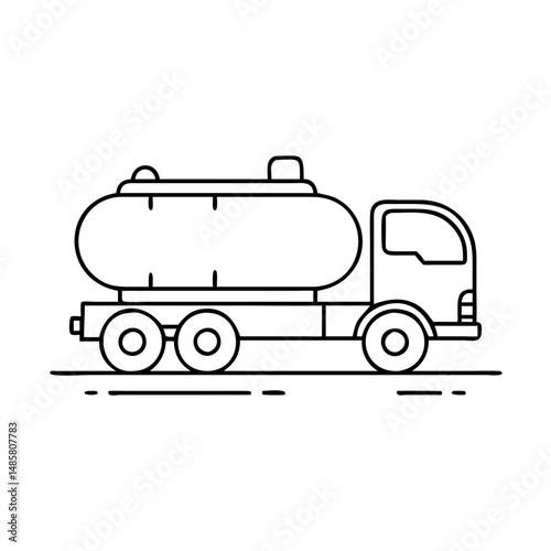 tanker truck icon, tanker truck vector illustration-simple illustration of tanker truck, perfect for tanker truck logos and icons