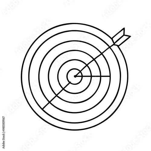 target bullseye icon, target bullseye vector illustration-simple illustration of target bullseye, perfect for target bullseye logos and icons