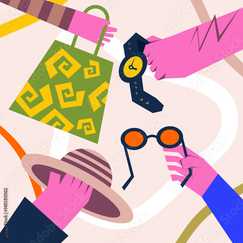 illustration of hunting for discounts