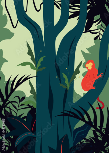 forest and animal illustrations