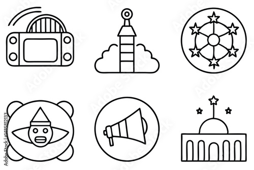 Culture media enhances study Line art