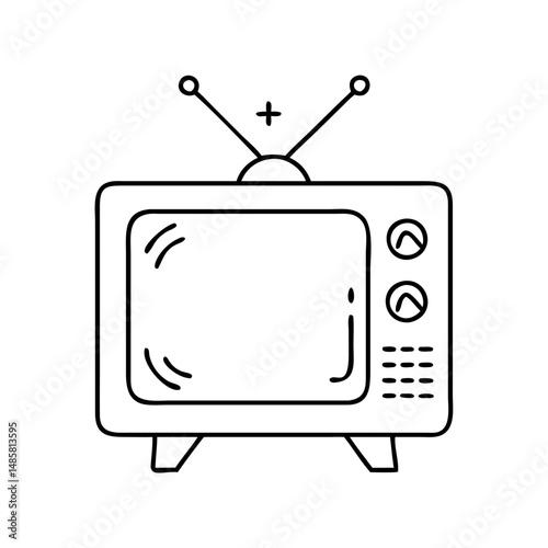tv icon, tv vector illustration-simple illustration of tv, perfect for tv logos and icons