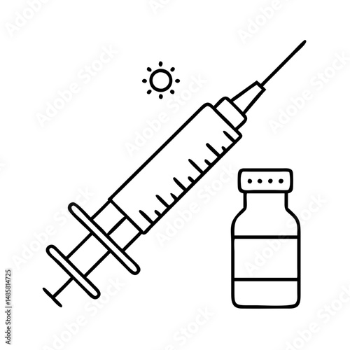 vaccine icon, vaccine vector illustration-simple illustration of vaccine, perfect for vaccine logos and icons