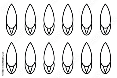 Cuticle Line Art Clean Aesthetic