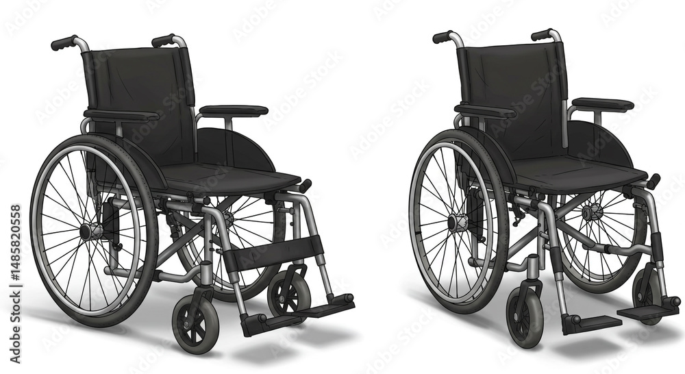 Fototapeta premium The Comprehensive Guide to Choosing the Best Manual Wheelchair for Your Needs Considerations Features and Options