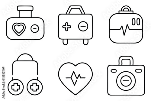 Defibrillators Rapid Action Line art