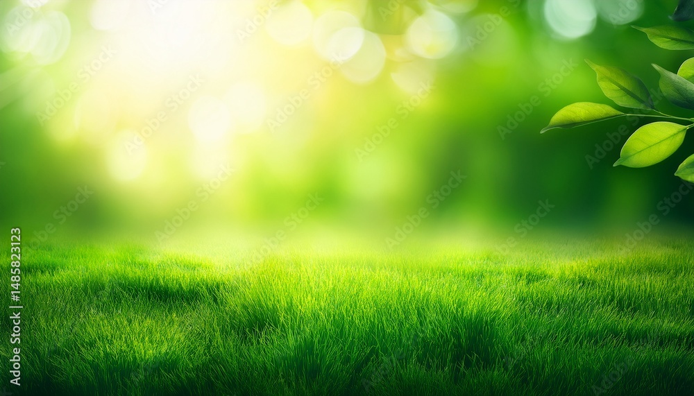 Obraz premium natural green gradient light and blurred effect image