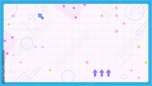 かわいい動画サムネ図形背景