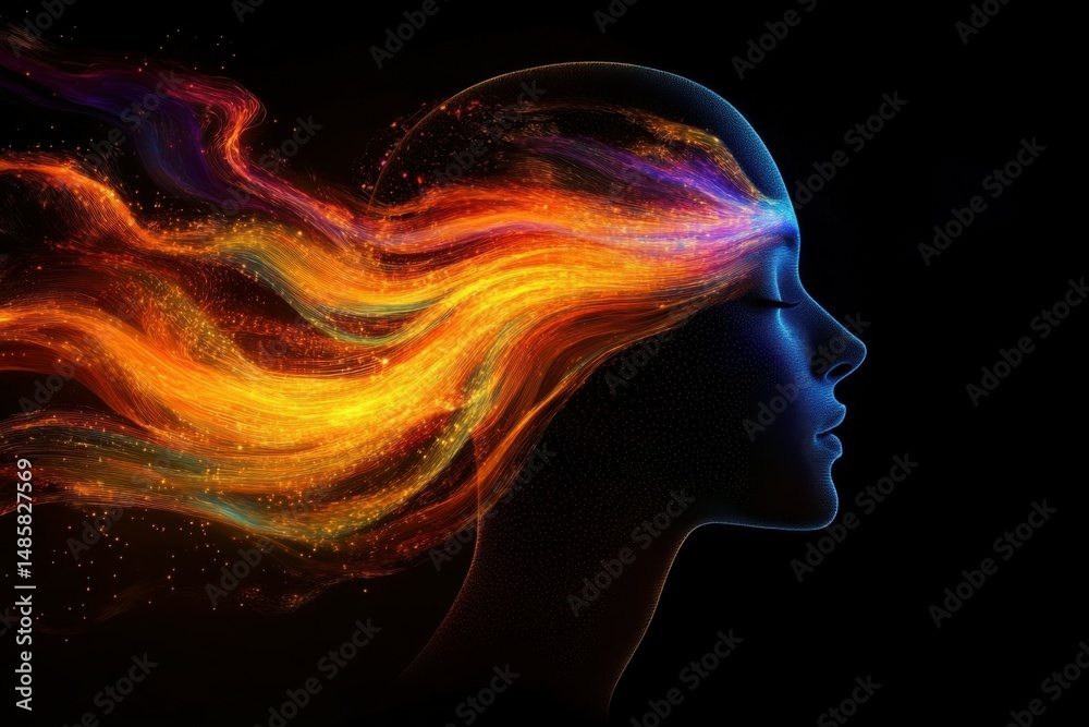 Obraz premium Dynamic Abstract Portrait