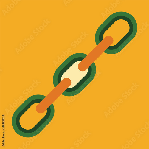 vector illustration of a chain