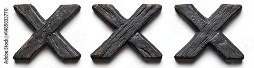 Dark Wood X's (1) photo