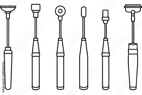 Dermatoscopes Cancer Detect Line Art