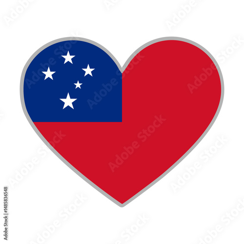 Free Download Samoa flag. Samoa love flag. Samoa flag in heart shape. Love symbol. Vector illustration.

 - GFXLoad