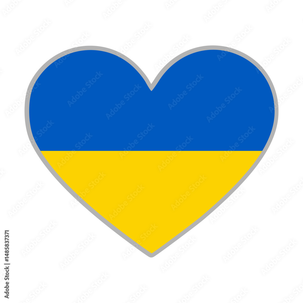 Ukraine flag. Ukraine love flag. Ukraine flag in heart shape. Love symbol. Vector illustration.
Ukraine flag. Ukraine love flag. Ukraine flag in heart shape. Love symbol. Vector illustration.