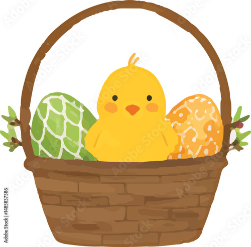Happy easter day clipart vector design 