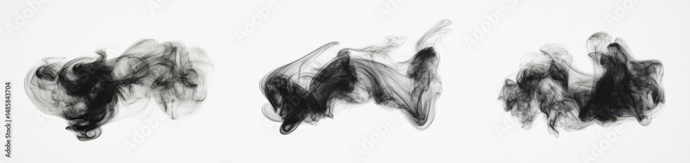 Fototapeta premium Abstract Ink Blot Designs (1)