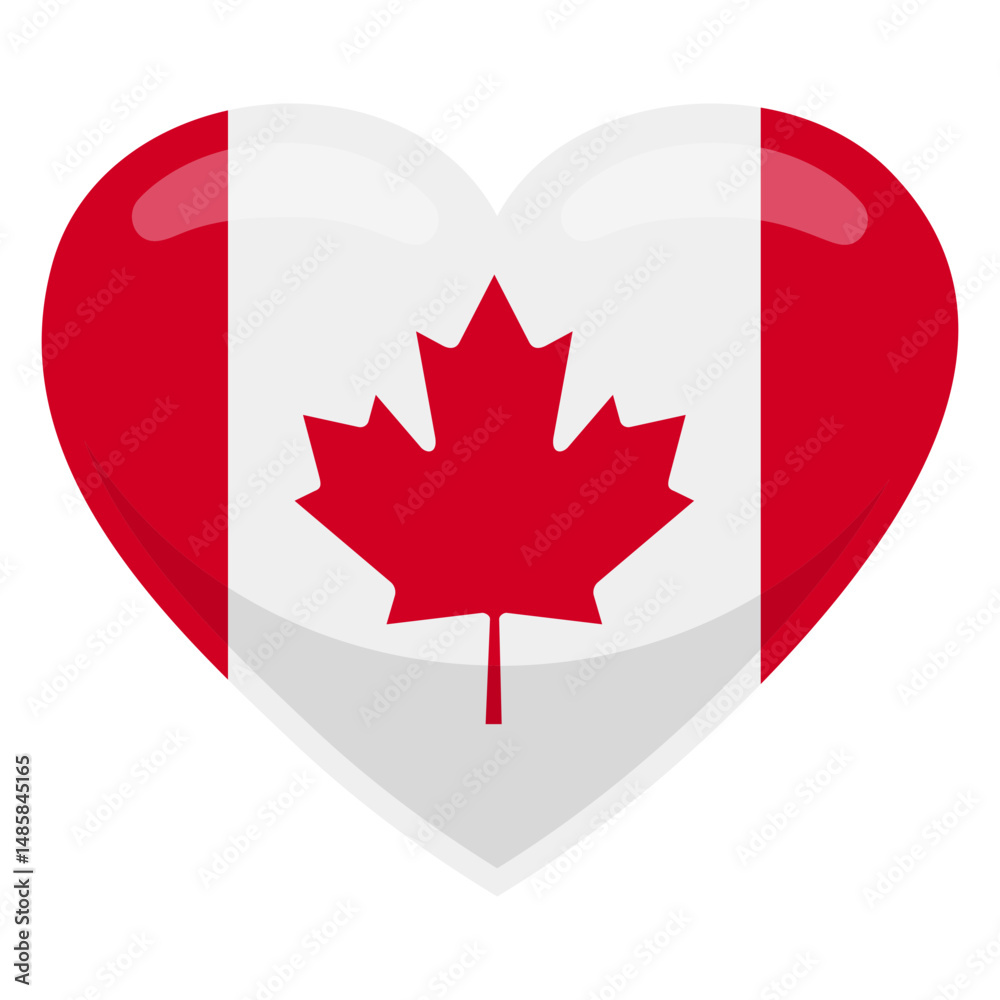 Canada heart flag Canada heart flag