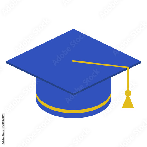 Graduation cap blue