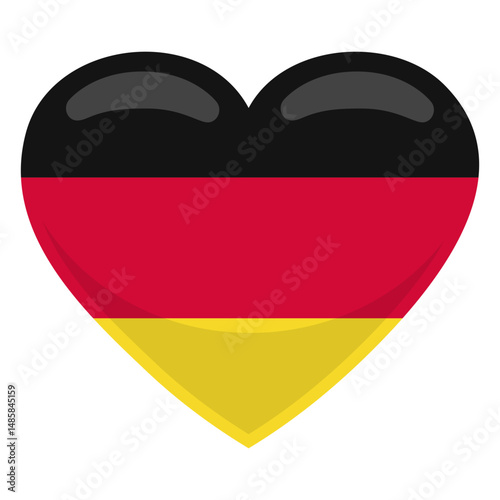 Germany heart flag
