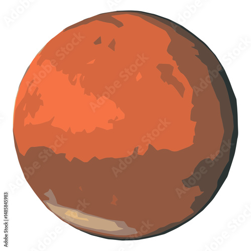 Mars planet icon