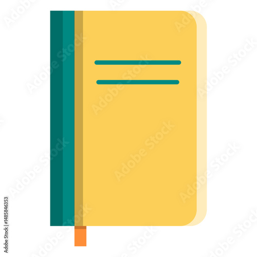 Notebook school illustration