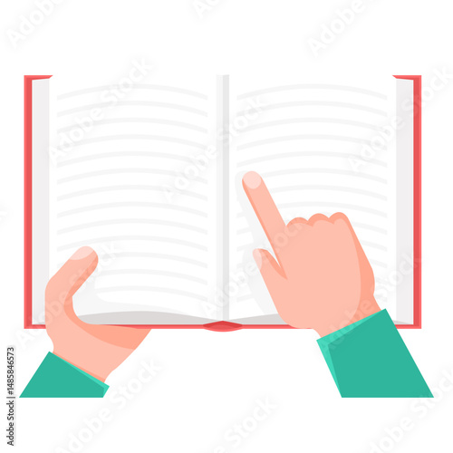 Book research vector