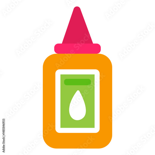 Glue bottle flat