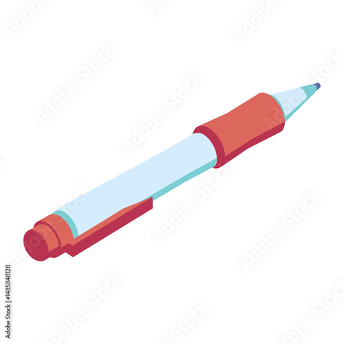 Pen ampulla ink ampoule flat