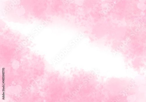 Abstract Splashed Pink Watercolour Background