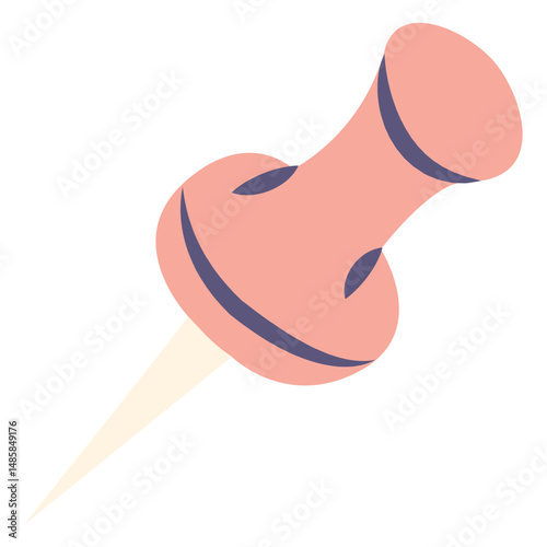 Push pin flat icon