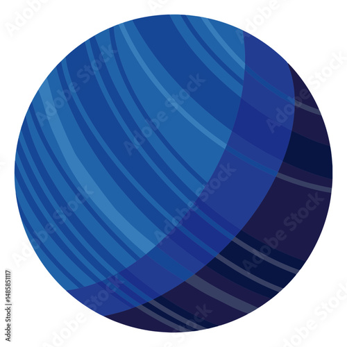 Neptune planet illustration