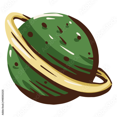 Saturn planet illustration saturn